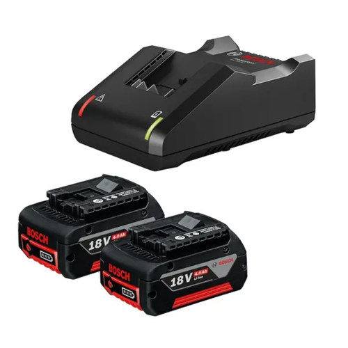 KIT CARREGADOR + 2 BATERIAS 18V 4A BOSCH
