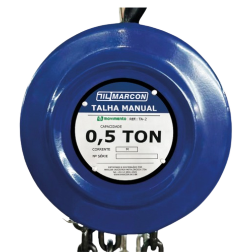 TALHA MANUAL CORRENTE 500KG 3 MTS MARCON