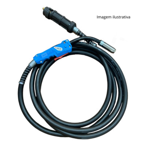 Tocha para solda mig 400A 5mts raspa SBME450 Oximig