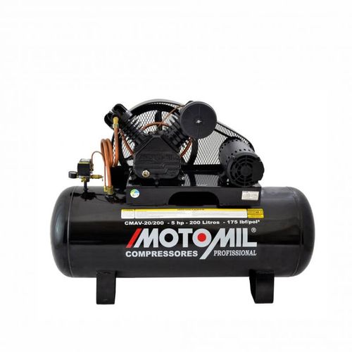 COMPRESSOR DE AR 20/200 MONO 175lbs PRETO MOTOMIL