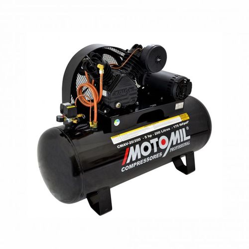 COMPRESSOR DE AR 20/200 MONO 175lbs PRETO MOTOMIL
