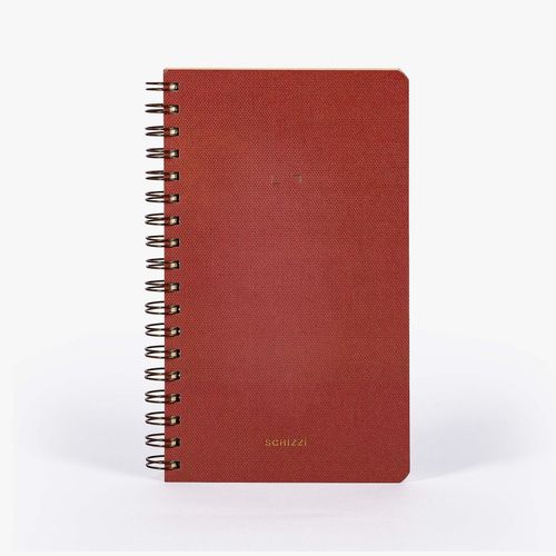 CADERNO WIREO 14x23,5CM - MOCHA