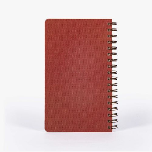CADERNO WIREO 14x23,5CM - MOCHA