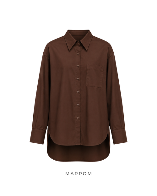 CAMISA OVER TRICOLINE - PRONTA ENTREGA