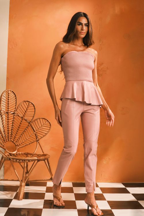 BLUSA AURORA LASTEX  EM PELICA 