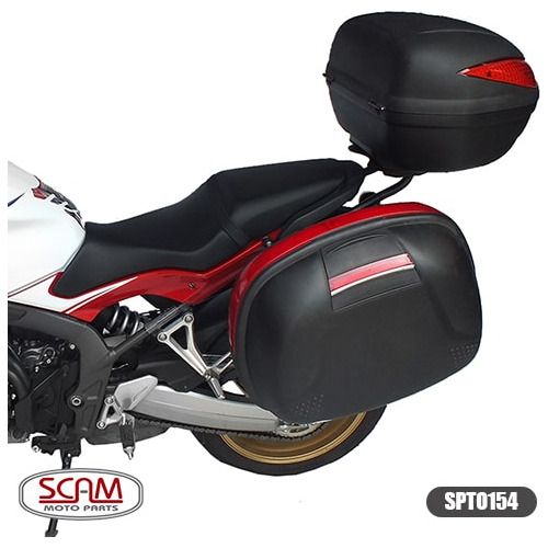 Suporte Baú Lateral Spto154 Scam  Honda CB650F modelos 2015 a 2019 e Honda CBR650F modelos 2015 em diante