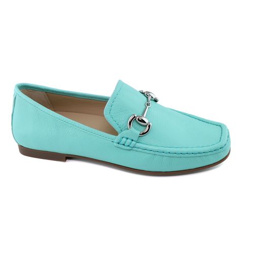 Mocassim de couro feminino 
