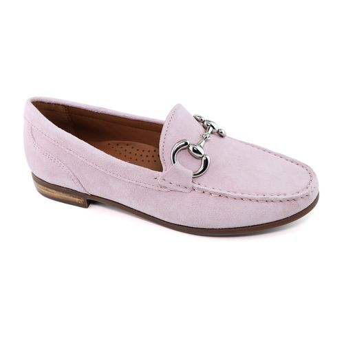 Mocassim de couro camurça feminino 