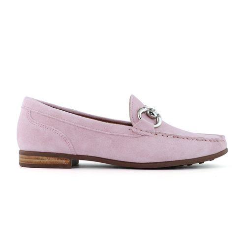 Mocassim de couro camurça feminino 
