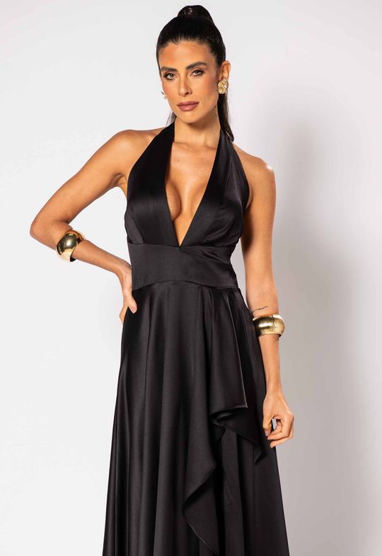 Foto do produto Vestido Longo Preto Londres