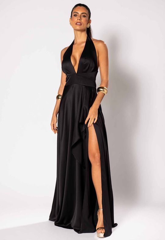 Foto do produto Vestido Longo Preto Londres