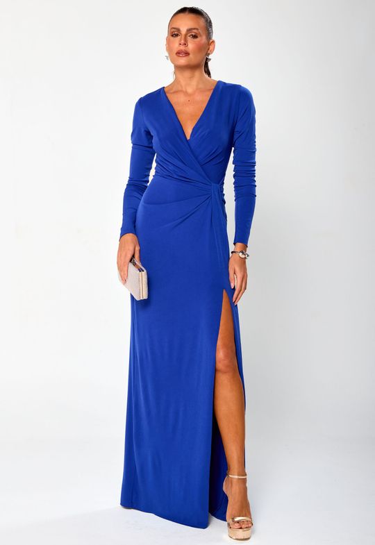 Foto do produto Vestido Longo Azul Bic Buenos Aires