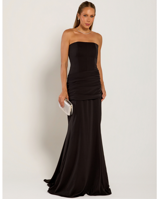 Foto do produto Vestido Longo Preto Marselha 