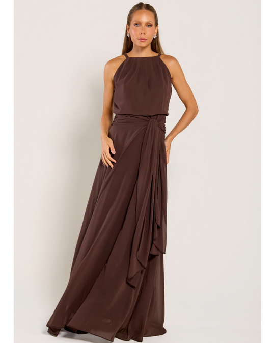 Foto do produto Vestido Longo Marrom Sevilha