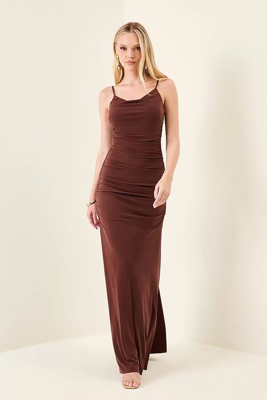 Foto do produto Vestido Longo Marrom Flórida