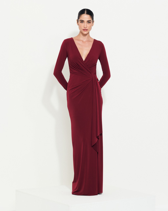 Foto do produto Vestido Longo Marsala Buenos Aires