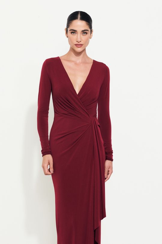 Foto do produto Vestido Longo Marsala Buenos Aires