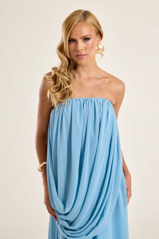 Foto do produto Vestido Longo Azul Serenity Maui 