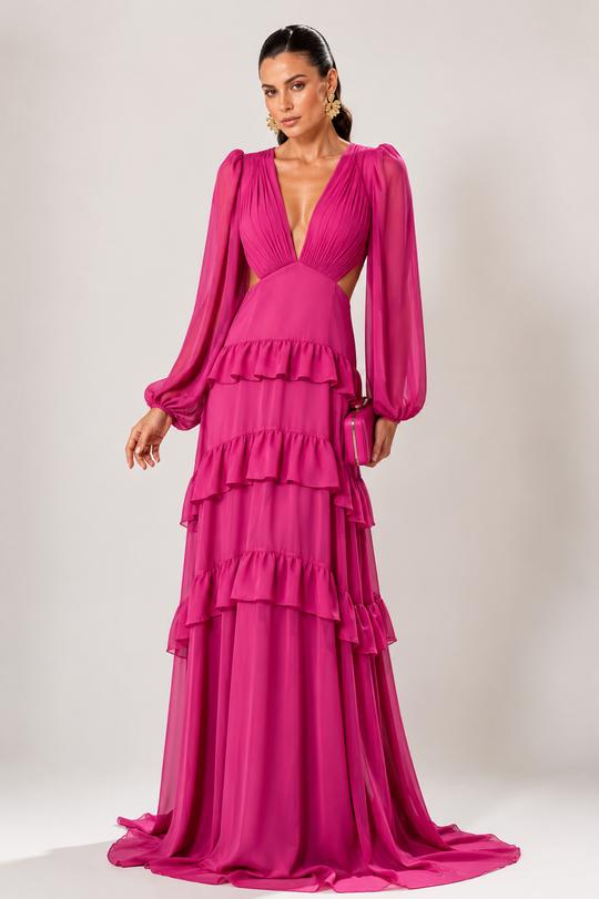 Foto do produto Vestido Longo Pink Trancoso