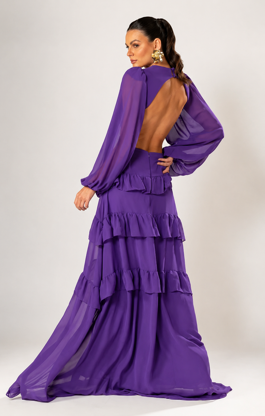 Foto do produto Vestido Longo Roxo Trancoso