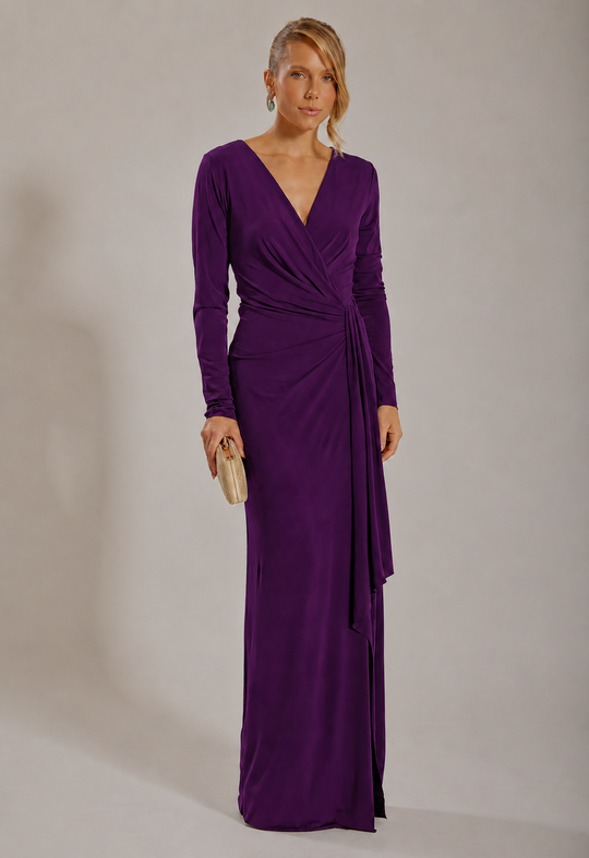 Foto do produto Vestido Longo Roxo Buenos Aires