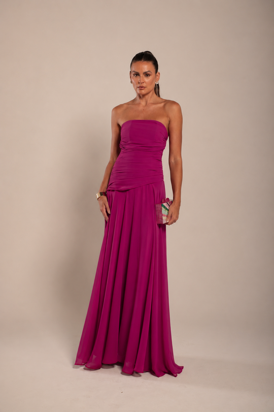 Foto do produto Vestido Longo Fúcsia Algarve