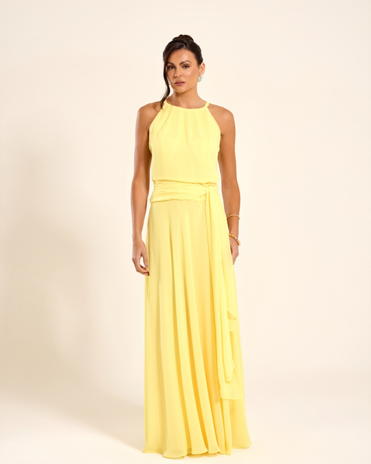 Foto do produto  Vestido Longo Amarelo Sevilha