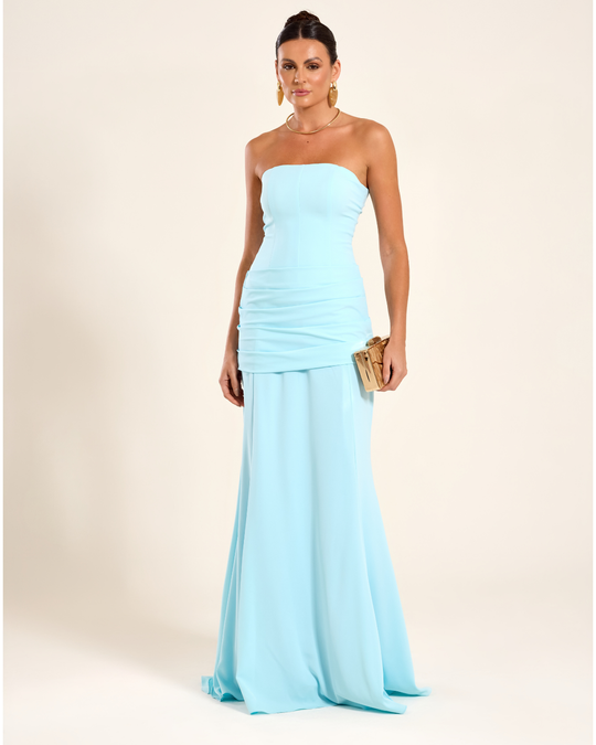 Foto do produto Vestido Longo Azul Serenity Marselha