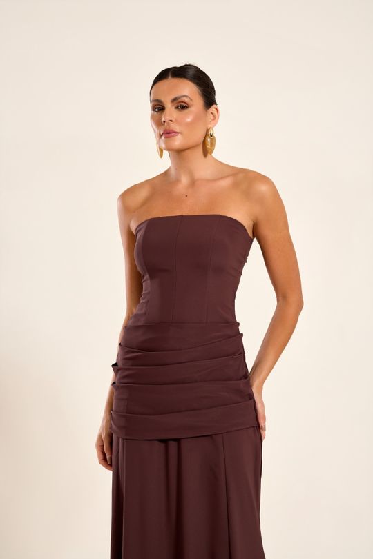 Foto do produto Vestido Longo Café Marselha