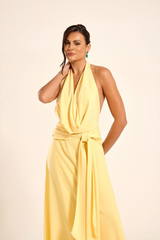 Foto do produto Vestido Longo Amarelo Marrakech
