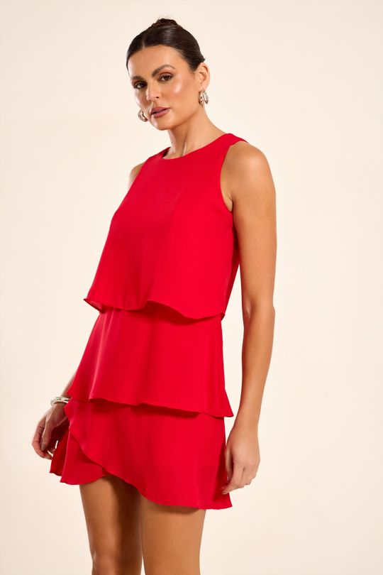 Foto do produto  Vestido Curto Vermelho  Malibu
