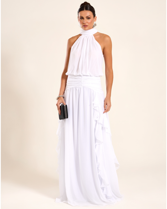 Foto do produto Vestido Longo Branco Lisboa