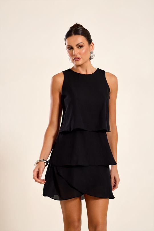 Foto do produto Vestido Curto Preto Malibu