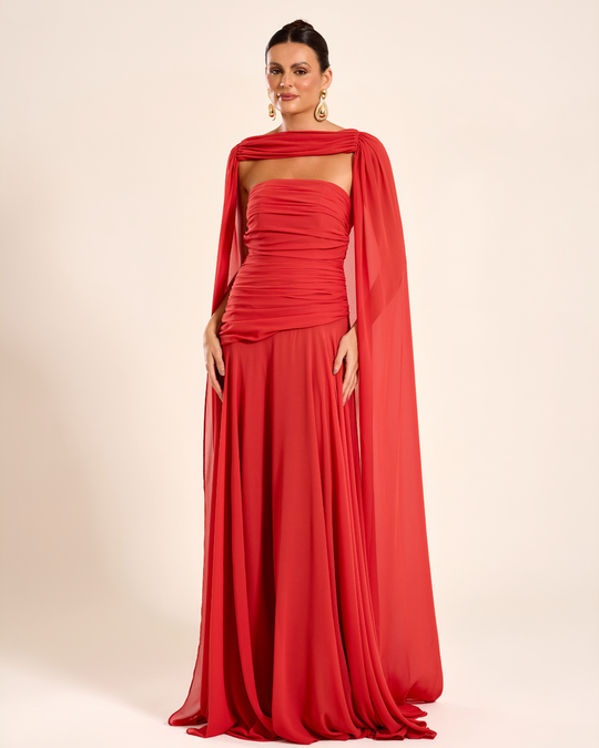 Foto do produto Vestido Longo Terracota Algarve