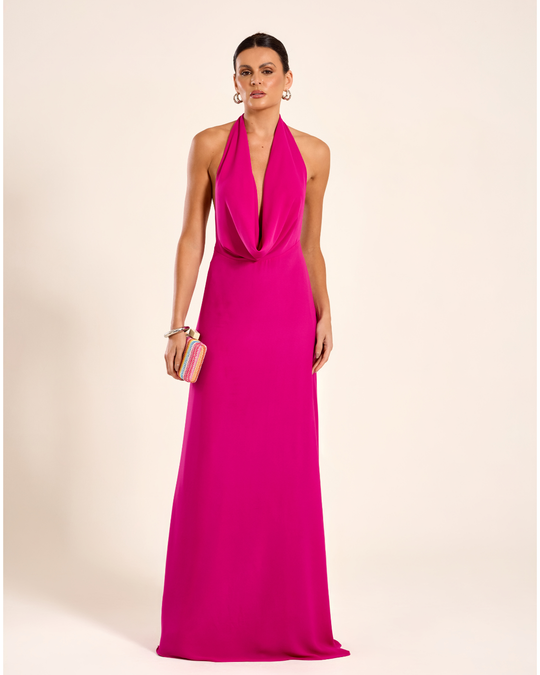 Foto do produto Vestido Longo Pink Escuro Marrocos
