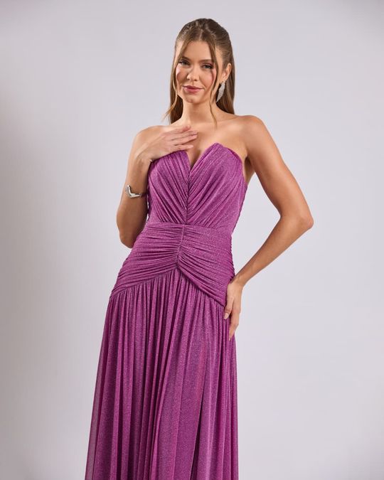 Foto do produto Vestido Longo Fúcsia Atenas 