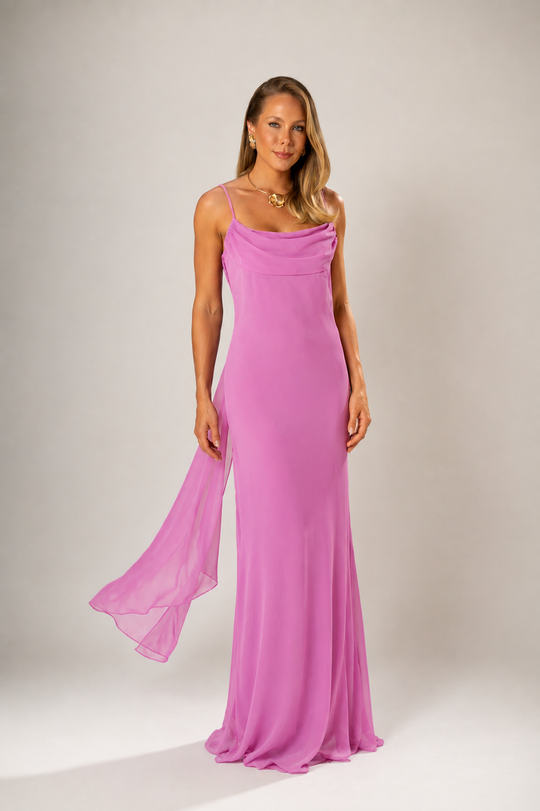 Foto do produto Vestido Longo Rosa Bubble Boipeba 