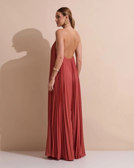 Foto do produto Vestido Longo Terracota Ravello 