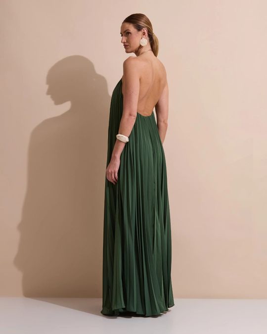 Foto do produto Vestido Longo Verde Oliva Ravello 
