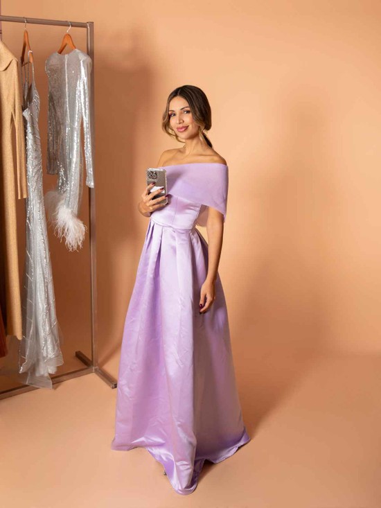 Vestido Longo Princesa Lilas