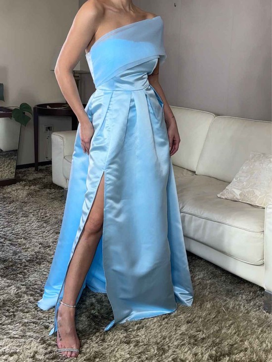 Vestido Longo Princesa Azul