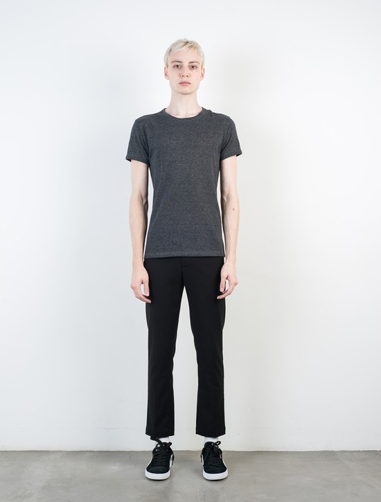 T-shirt Knit Cinza-Escuro