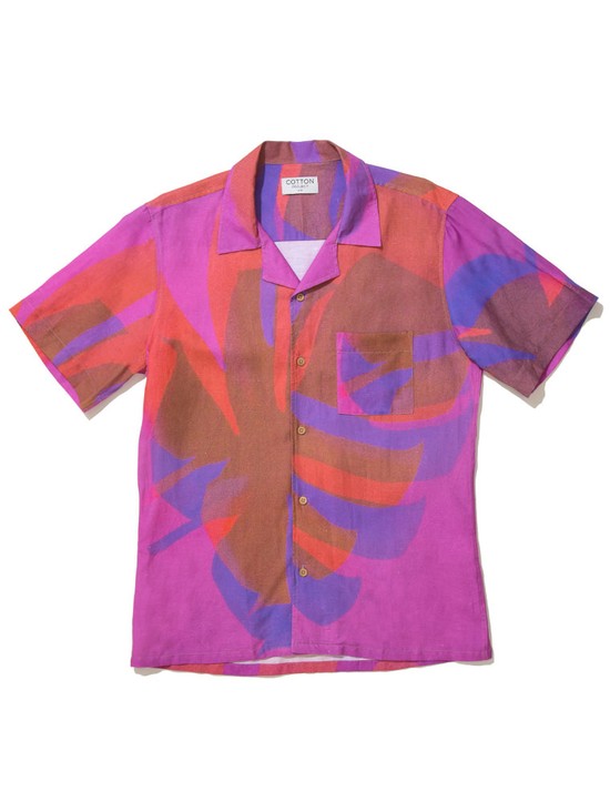 Camisa Printed Costela Rosa