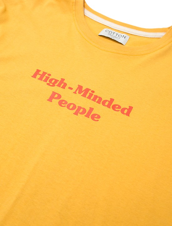 T-Shirt High Minded People Amarela
