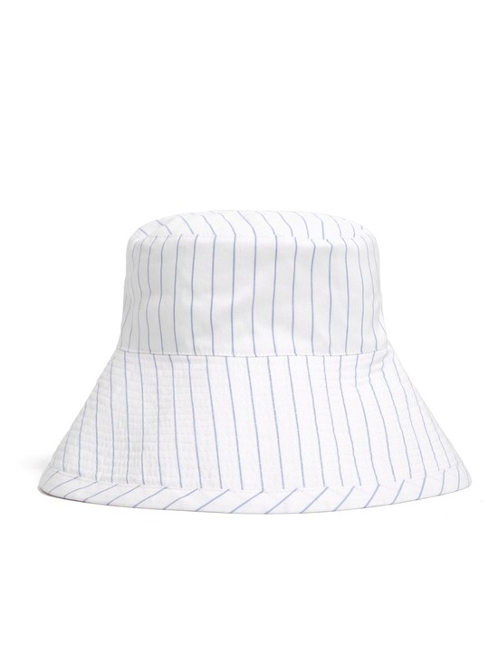 Chapéu Branco Listrado