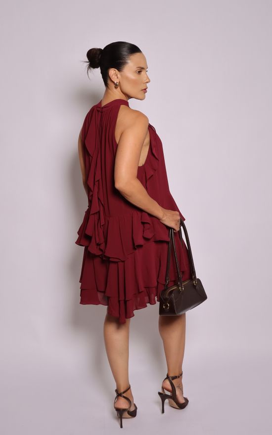 Vestido Boho Celi Vinho 