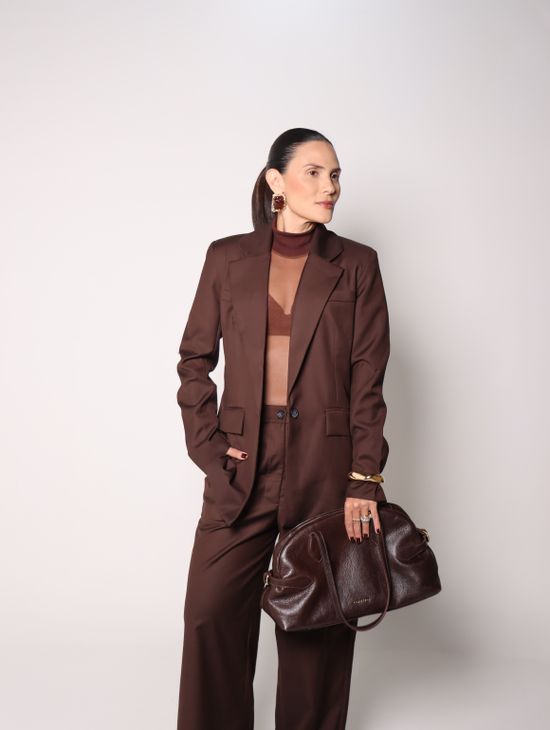 Blazer Alfaiataria  Luiza - Marrom