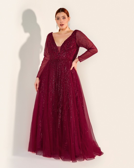 Vestido Luna Marsala 