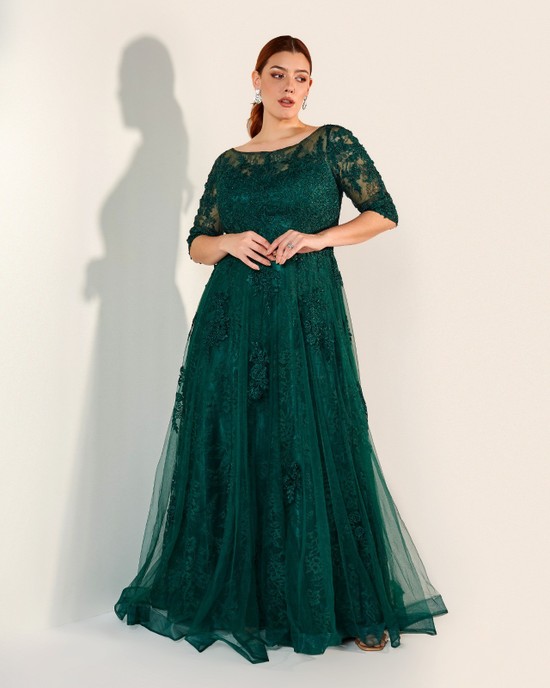 Vestido Marjorie Verde Esmeralda