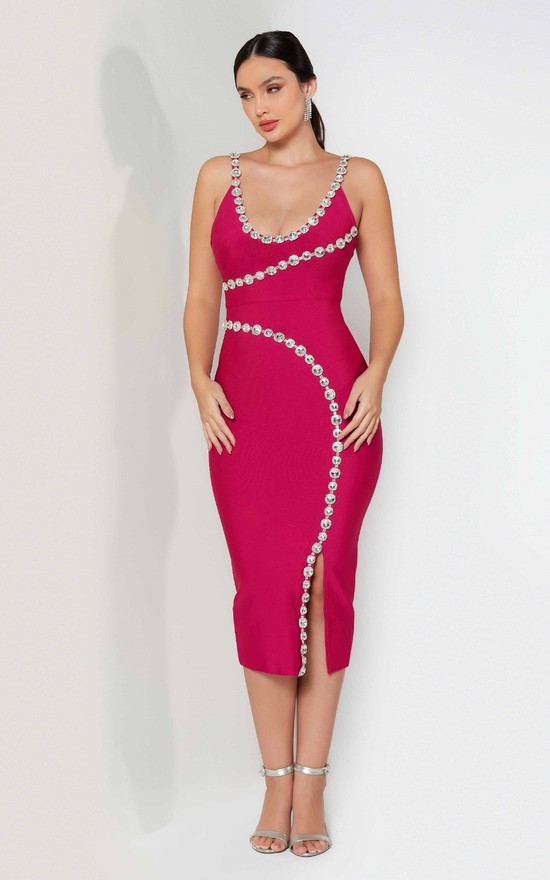 Vestido Bandagem Mirabella Pink 